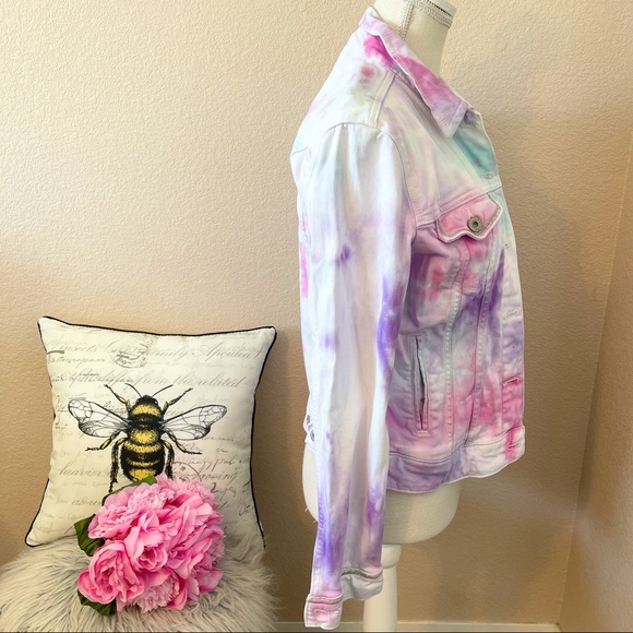 Levi’s Tie Dye Denim Jacket small - Picture 3 of 7